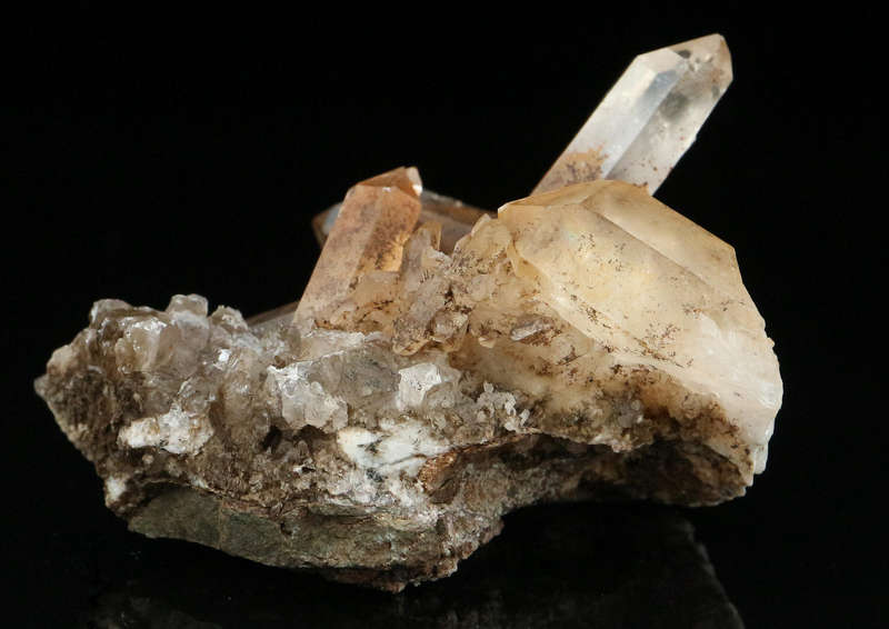 Quartz Cluster on Matrix, Gobobosebberge Mnt, Namibia