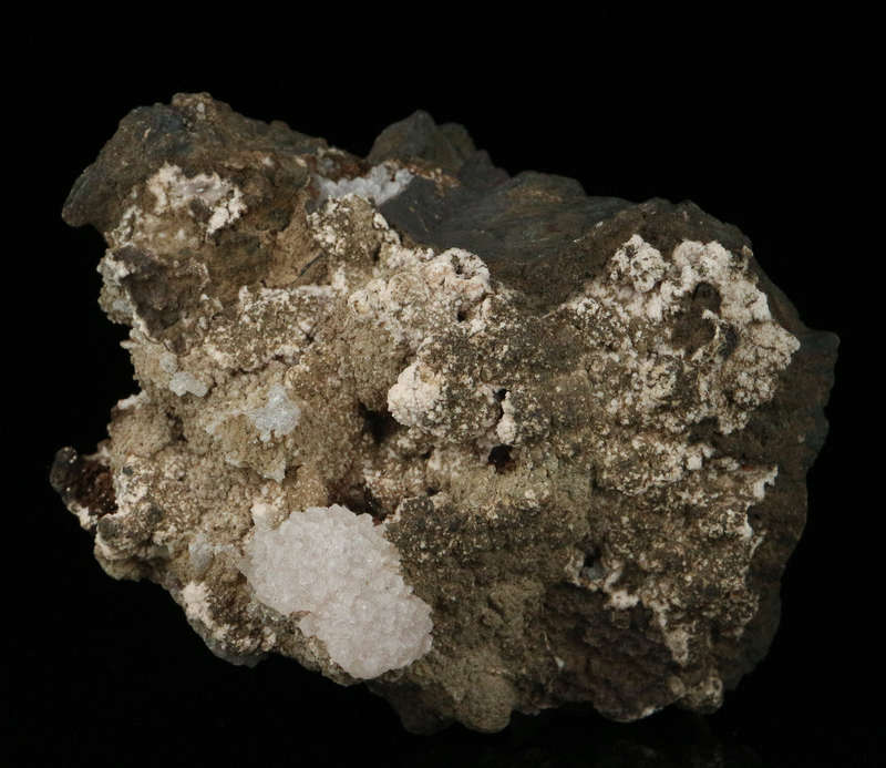 Calcite, Rhodochrosite on Matrix,"N'Chwaning II Mine, Kalahari Manganese Field, Northern Cape, South