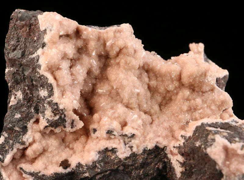 Quartz on Rhodochrosite, Wessels Mine, Northern Cape, South Africa