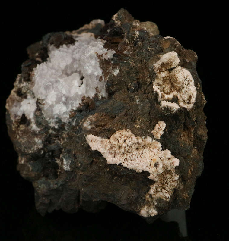 Calcite, Rhodochrosite on Matrix,"N'Chwaning II Mine, Kalahari Manganese Field, Northern Cape, South