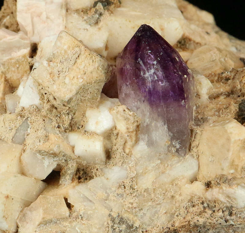 Amethyst Quartz on Matrix, Gobobosebberge Mnt, Namibia
