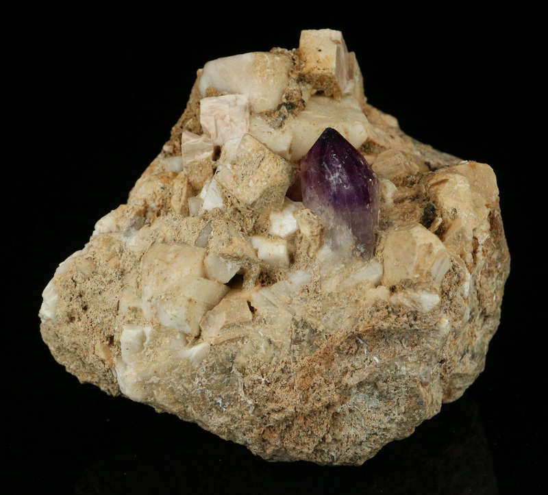Amethyst Quartz on Matrix, Gobobosebberge Mnt, Namibia