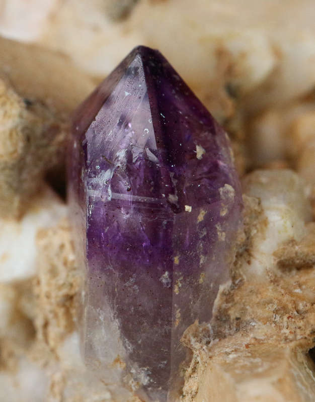 Amethyst Quartz on Matrix, Gobobosebberge Mnt, Namibia