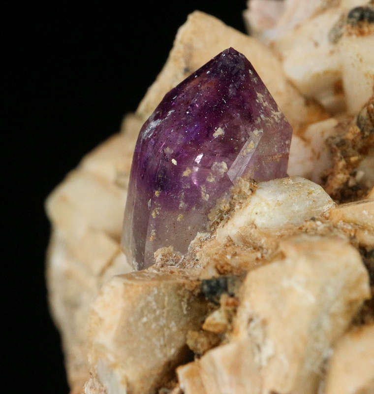 Amethyst Quartz on Matrix, Gobobosebberge Mnt, Namibia