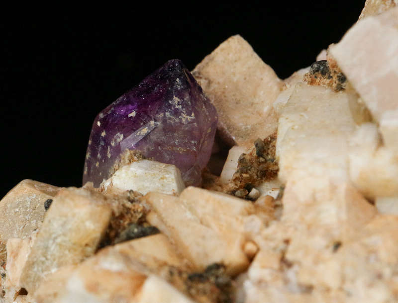 Amethyst Quartz on Matrix, Gobobosebberge Mnt, Namibia
