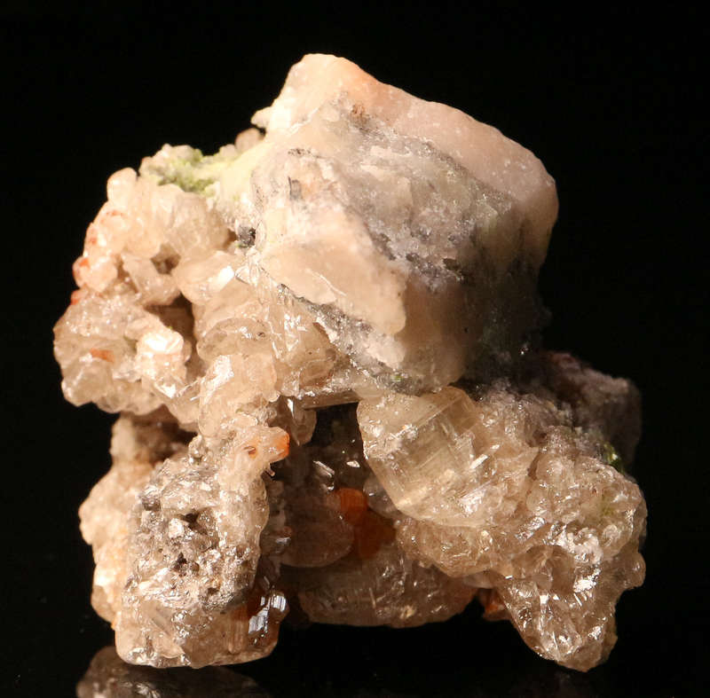 Cerussite on Matrix, Tsumeb Mine, Namibia