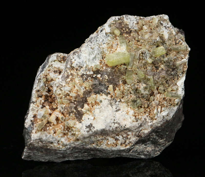 Ettringite on Matrix, "N'Chwaning II Mine, Kalahari Manganese Field, Northern Cape, South Africa "