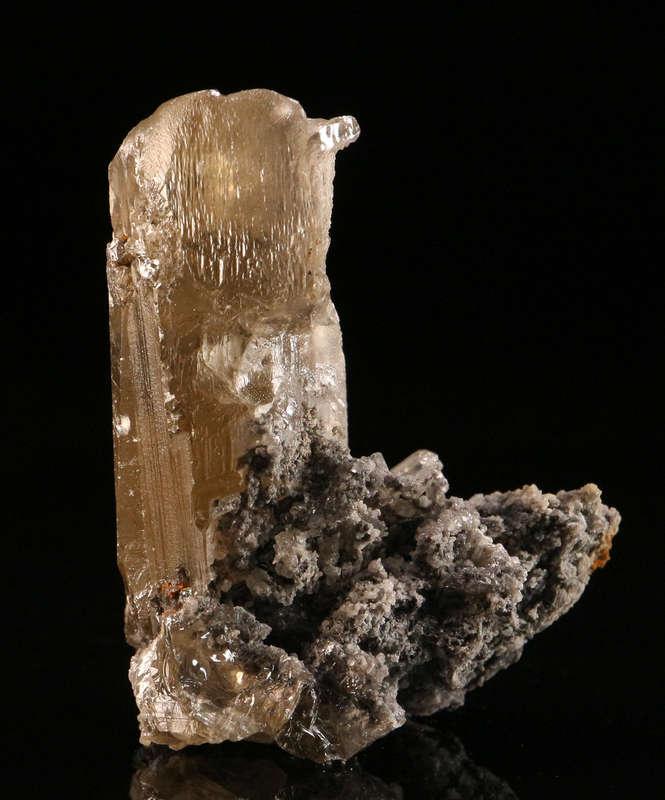 Cerussite on Matrix, Tsumeb Mine, Namibia