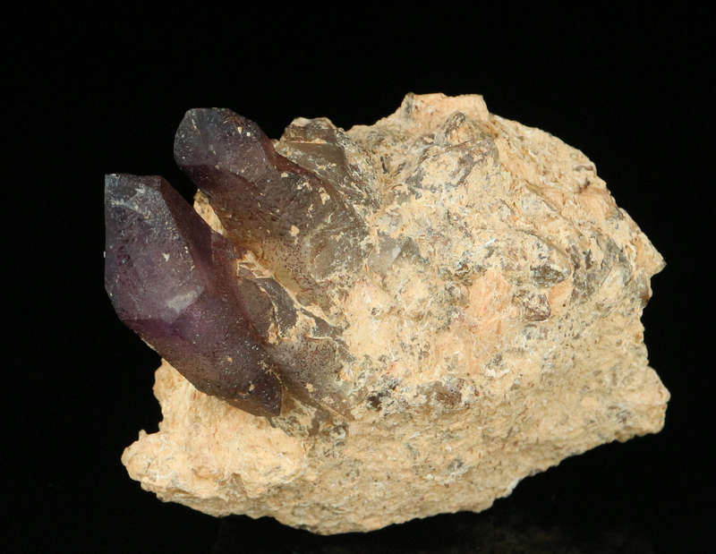 Amethyst Quartz on Matrix, Gobobosebberge Mnt, Namibia