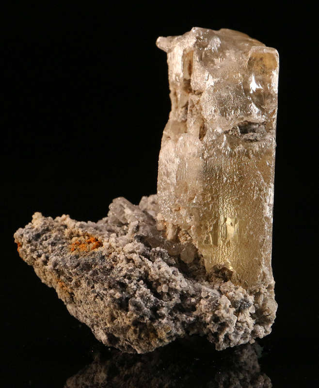 Cerussite on Matrix, Tsumeb Mine, Namibia