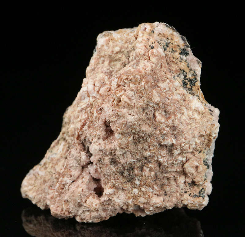 Manganite on Rhodochrosite,"N'Chwaning II Mine, Kalahari Manganese Field, Northern Cape, South Afric