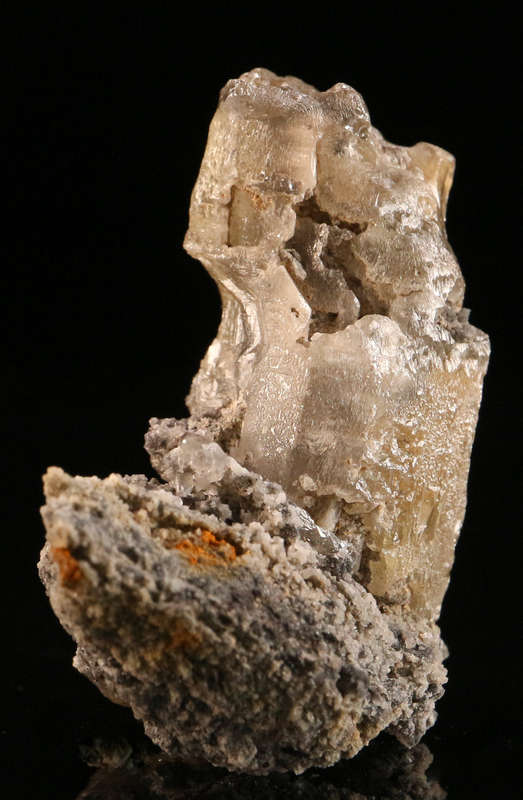 Cerussite on Matrix, Tsumeb Mine, Namibia