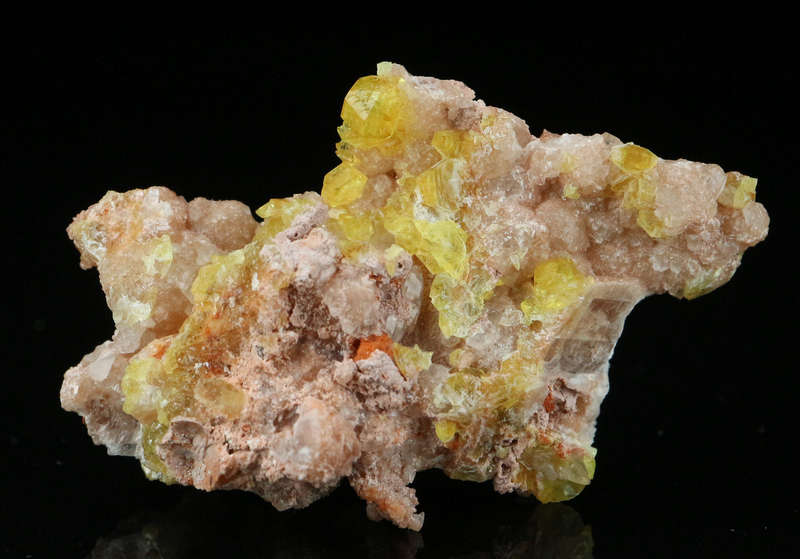 Ettringite, Calcite on Matrix,"N'Chwaning II Mine, Kalahari Manganese Field, Northern Cape, South Af