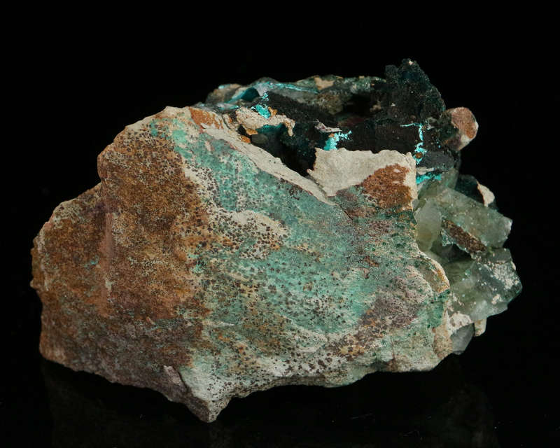 Malachite incl Baryte, Shangulowé Mine, Kambove, Haut-Katanga, DR Congo
