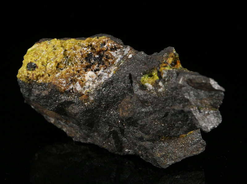 Ettringite on Matrix, "N'Chwaning II Mine, Kalahari Manganese Field, Northern Cape, South Africa "