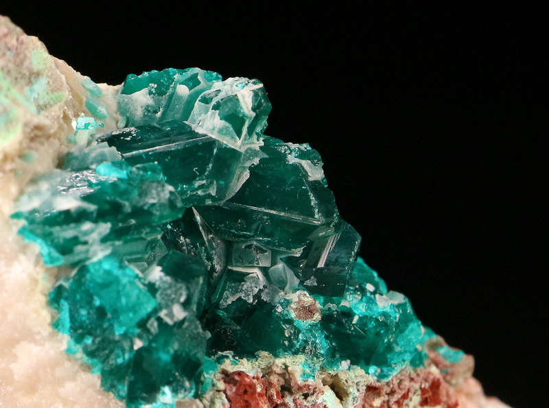 Dioptase on Matrix, Kaokoveld Region, Namibia