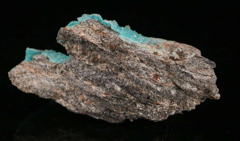 Quartz on Chrysocolla, Skorpion Mine, Karas Region, Namibia