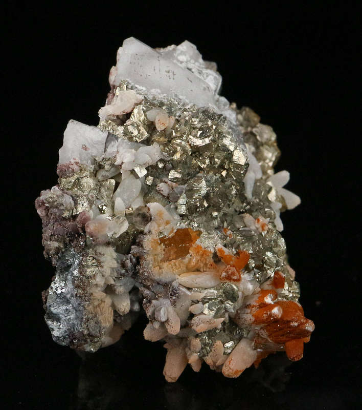Specularite on Quartz, Pyrite"N'Chwaning II Mine, Kalahari Manganese Field, Northern Cape, South Af