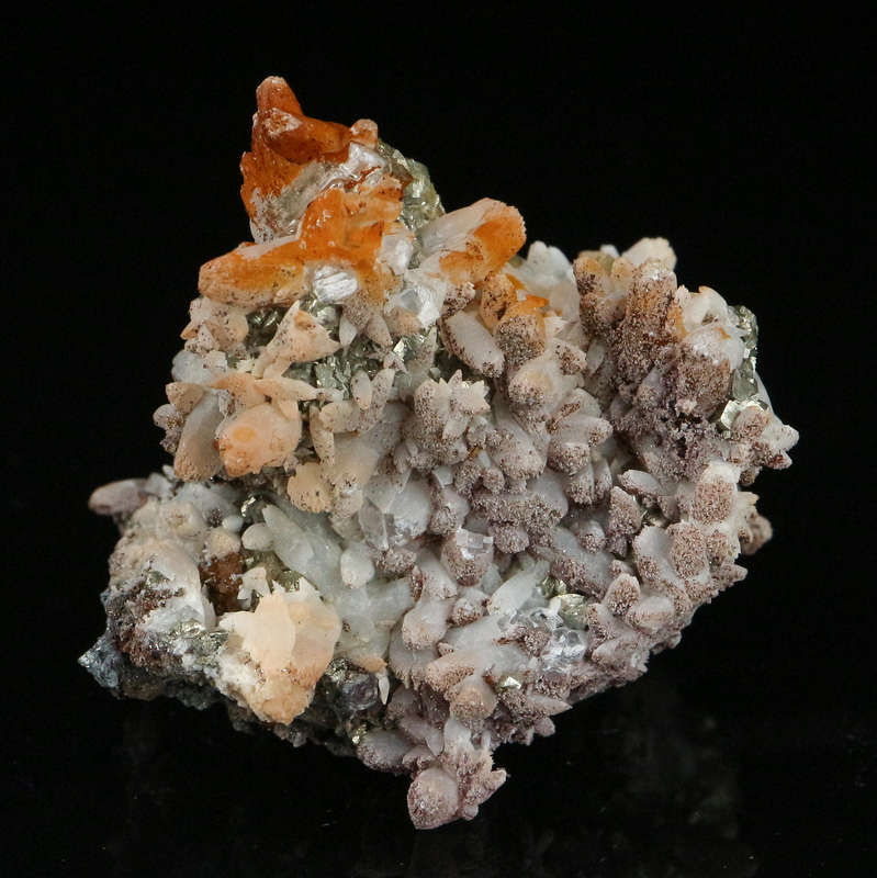 Specularite on Quartz, Pyrite"N'Chwaning II Mine, Kalahari Manganese Field, Northern Cape, South Af