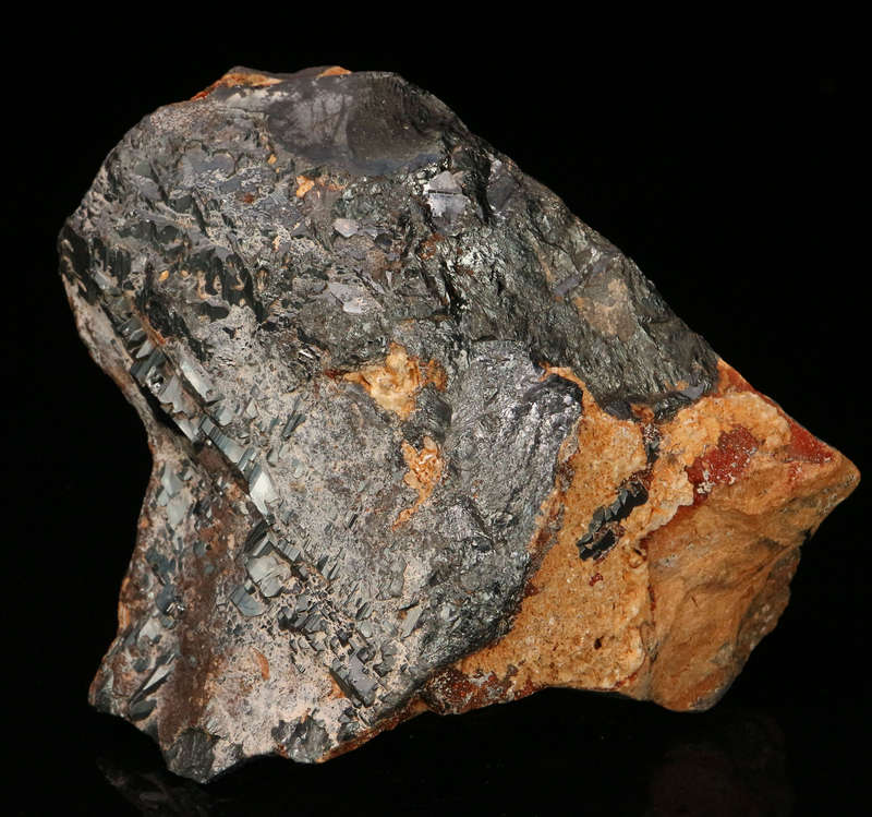 Andradite on Hematite, Wessels Mine, Northern Cape, South Africa
