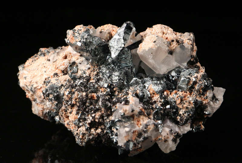 Calcite & Hematite on Matrix, N'Chwaning II, Northern Cape, South Africa