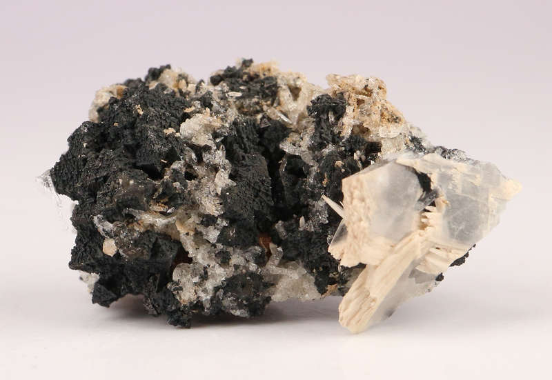 Baryte, Hausmannite on Matrix, N'Chwaning II, Northern Cape, South Africa