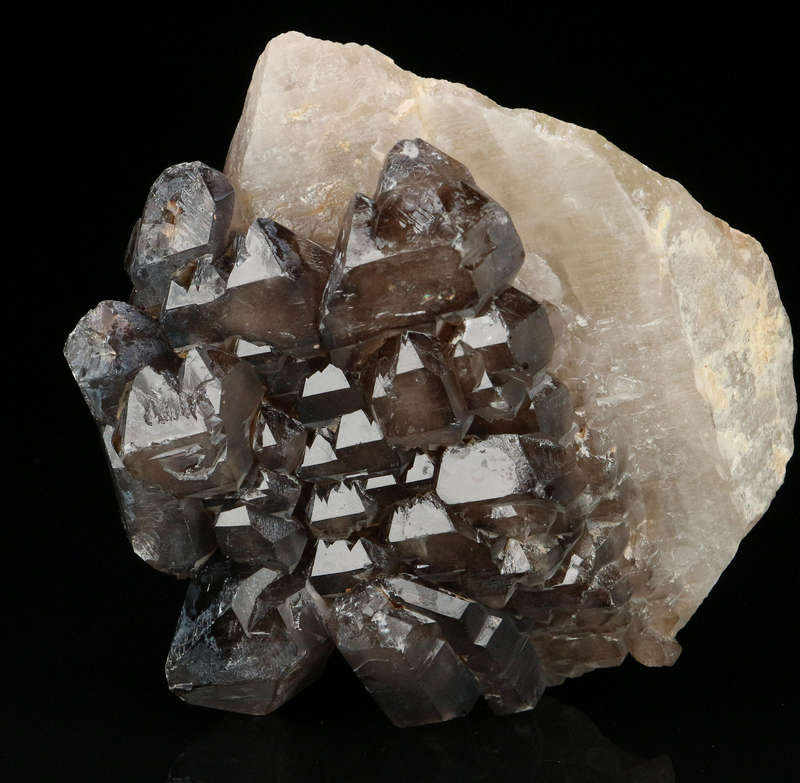 Smoky Quartz on Matrix, Erongo Mnt Region, Namibia