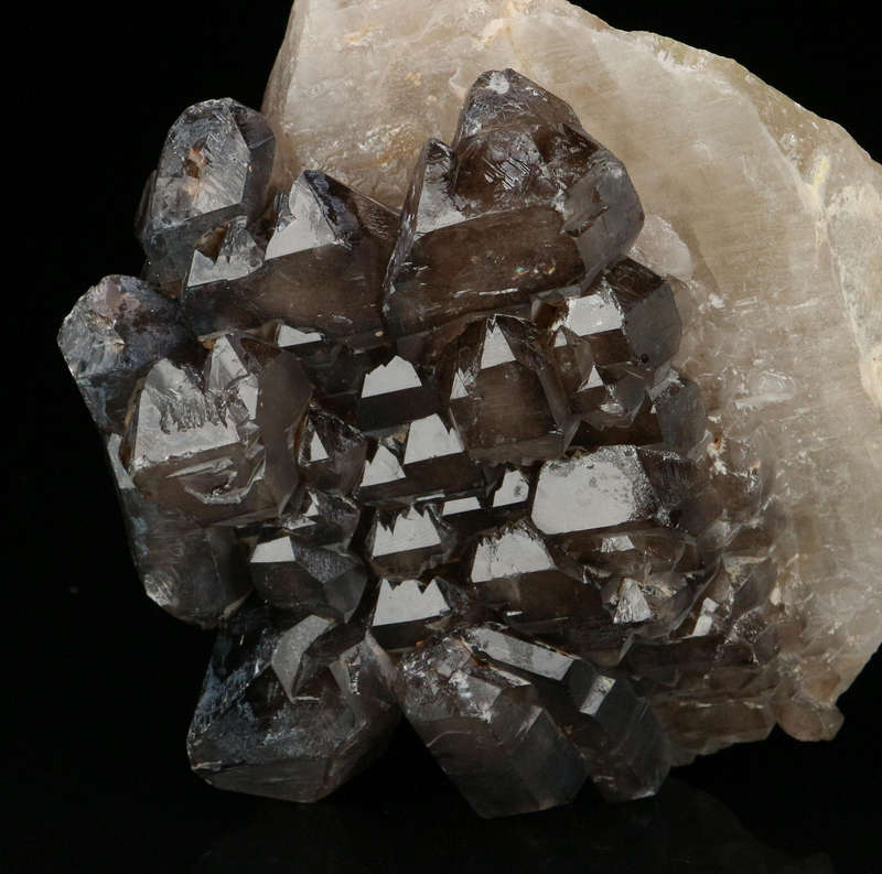 Smoky Quartz on Matrix, Erongo Mnt Region, Namibia