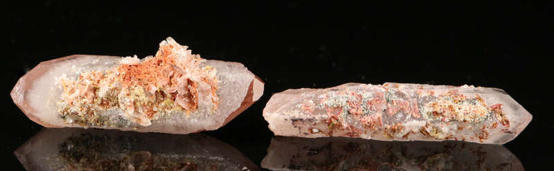 Epidote on Kaolin Incl Quartz Pair, Artonvilla Mine, Musina, South Africa