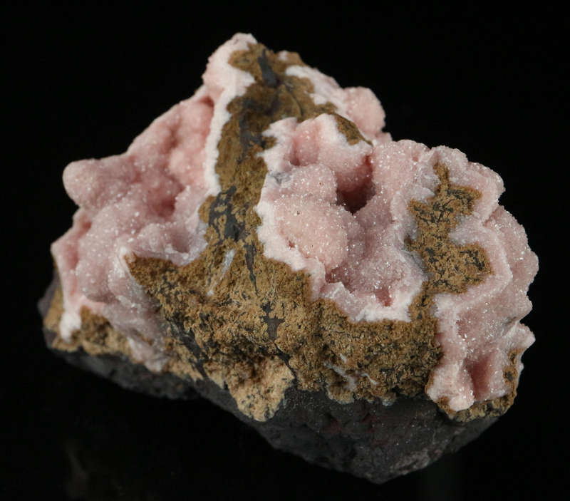 Rhodochrosite on Matrix,"N'Chwaning III Mine, Kalahari Manganese Field, Northern Cape, South Africa