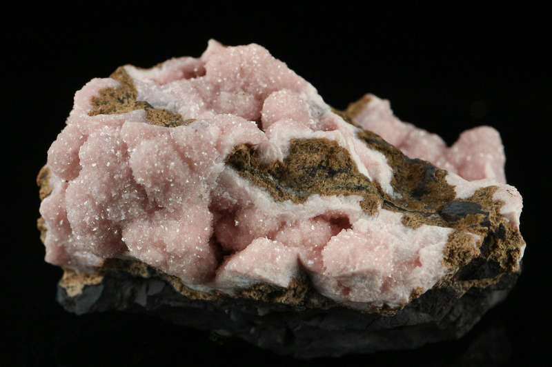 Rhodochrosite on Matrix,"N'Chwaning III Mine, Kalahari Manganese Field, Northern Cape, South Africa