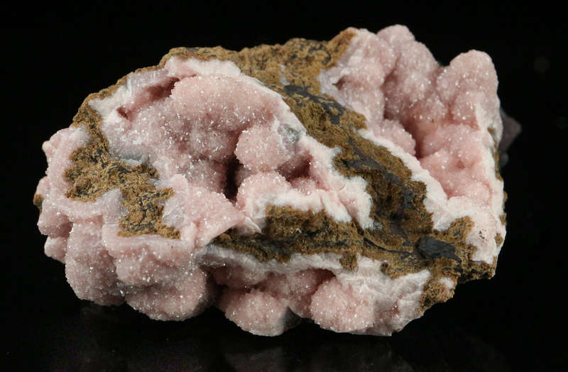 Rhodochrosite on Matrix,"N'Chwaning III Mine, Kalahari Manganese Field, Northern Cape, South Africa