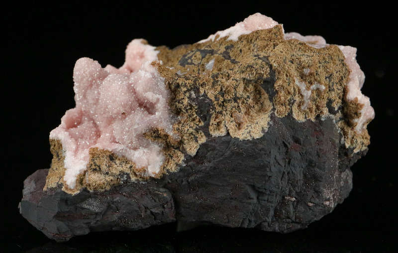 Rhodochrosite on Matrix,"N'Chwaning III Mine, Kalahari Manganese Field, Northern Cape, South Africa