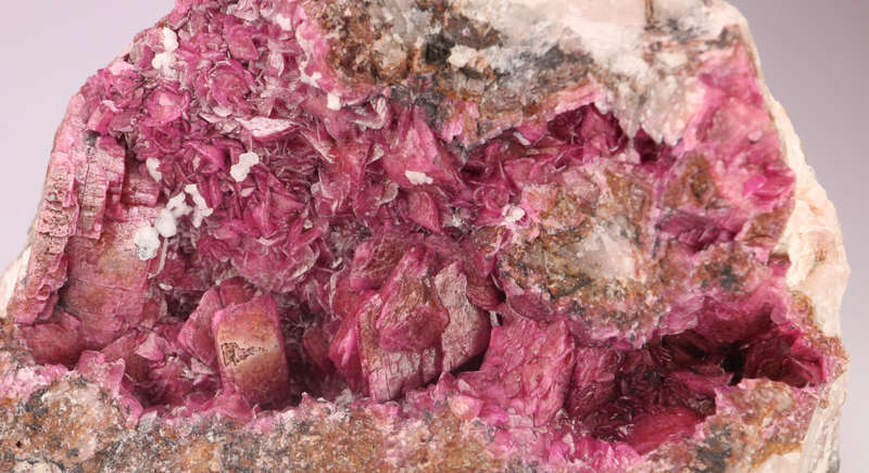 Cobaltoan Calcite on Matrix, Kakanda deposit, Lubudi, Lualaba, DR Congo