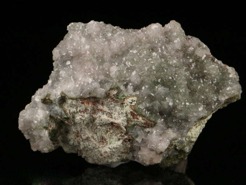 Calcite on Duftite, Tsumeb Mine, Namibia