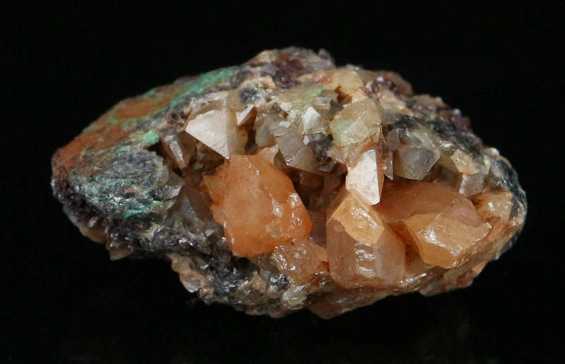 Wulfenite on Matrix, Tsumeb Mine, Namibia