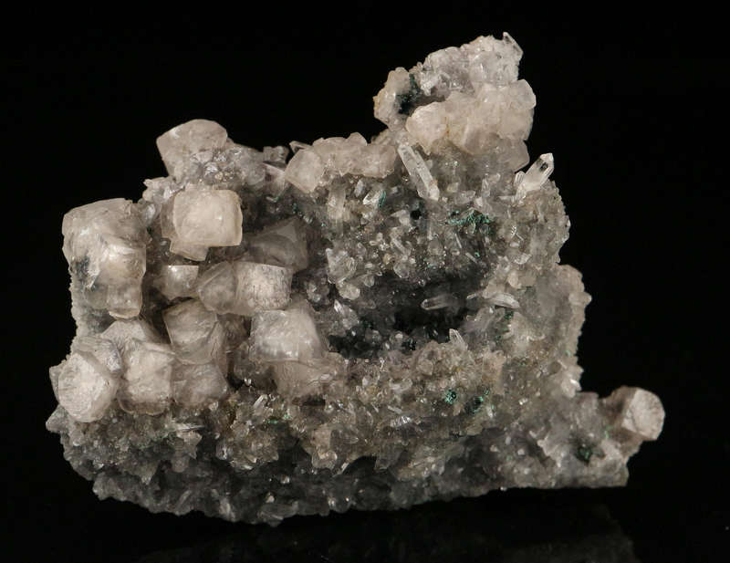 Smithsonite, Calcite on Matrix, Tsumeb Mine, Namibia