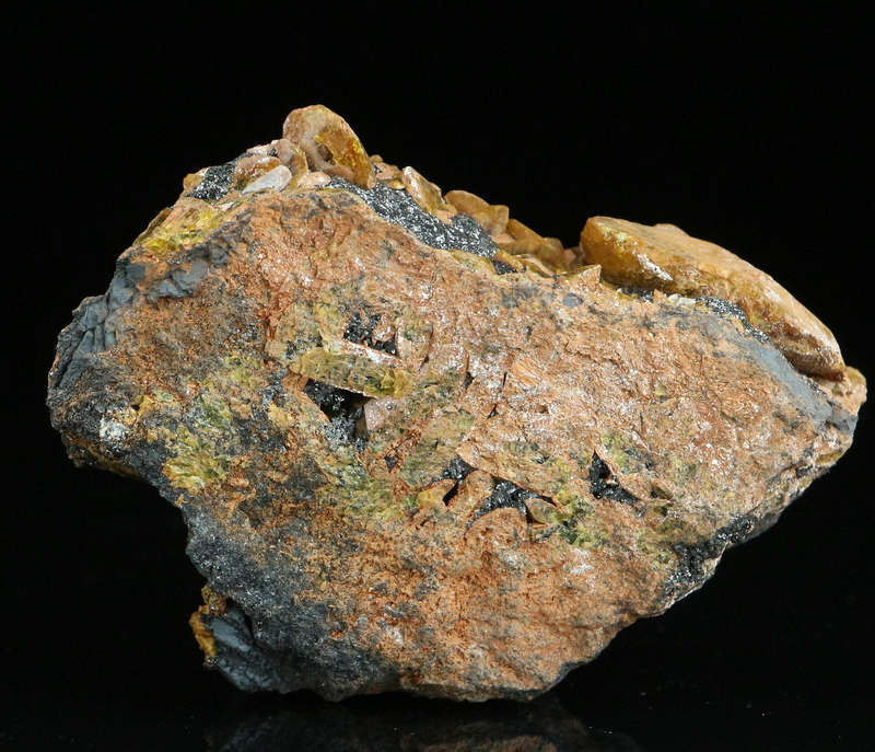 Sturmanite on Matrix, "N'Chwaning II Mine, Kalahari Manganese Field, Northern Cape, South Africa "