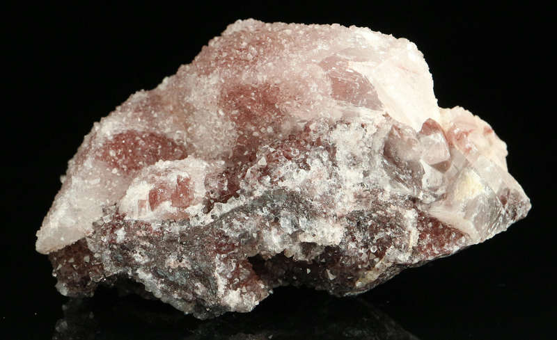 Quartz on Calcite on Matrix,"N'Chwaning II Mine, Kalahari Manganese Field, Northern Cape, South Afri
