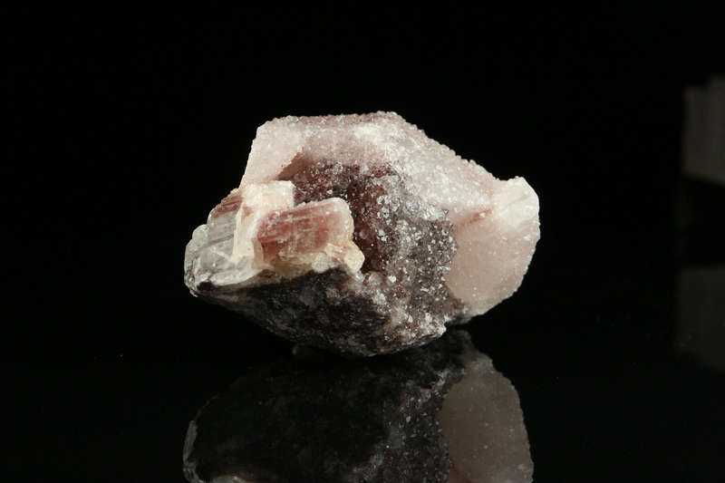 Quartz on Calcite on Matrix,"N'Chwaning II Mine, Kalahari Manganese Field, Northern Cape, South Afri