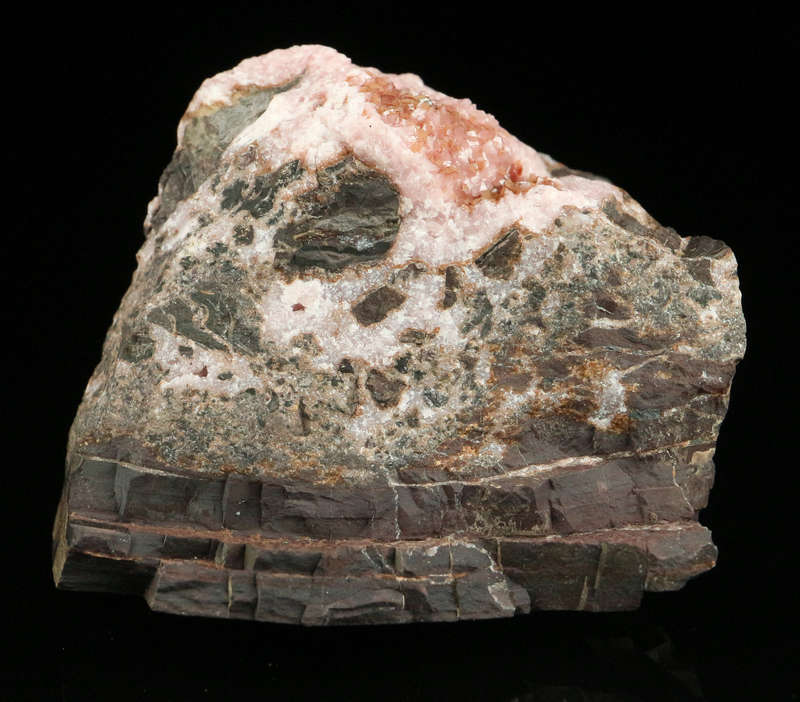 Rhodochrosite on Matrix,"N'Chwaning II Mine, Kalahari Manganese Field, Northern Cape, South Africa "