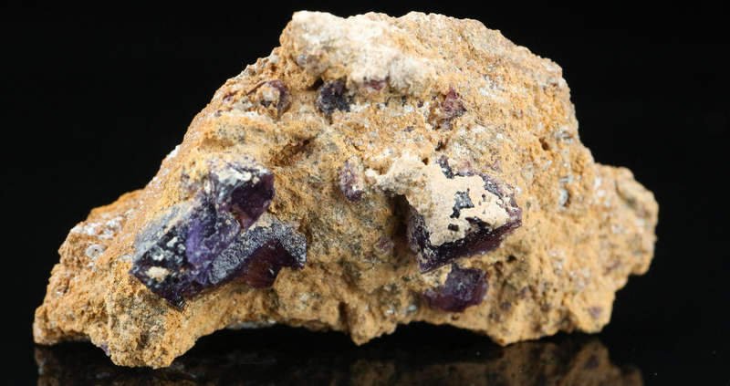 Grape Jelly Fluorite on Matrix, Damaraland, Palmwag, Erongo, Namibia