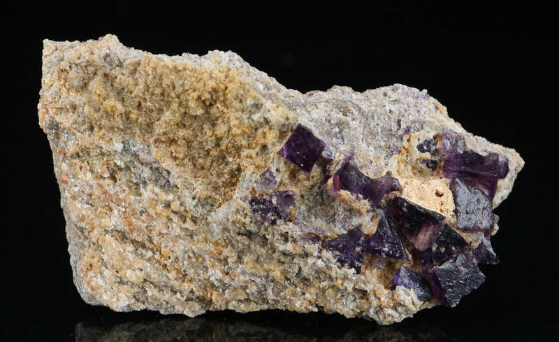 Grape Jelly Fluorite on Matrix, Damaraland, Palmwag, Erongo, Namibia