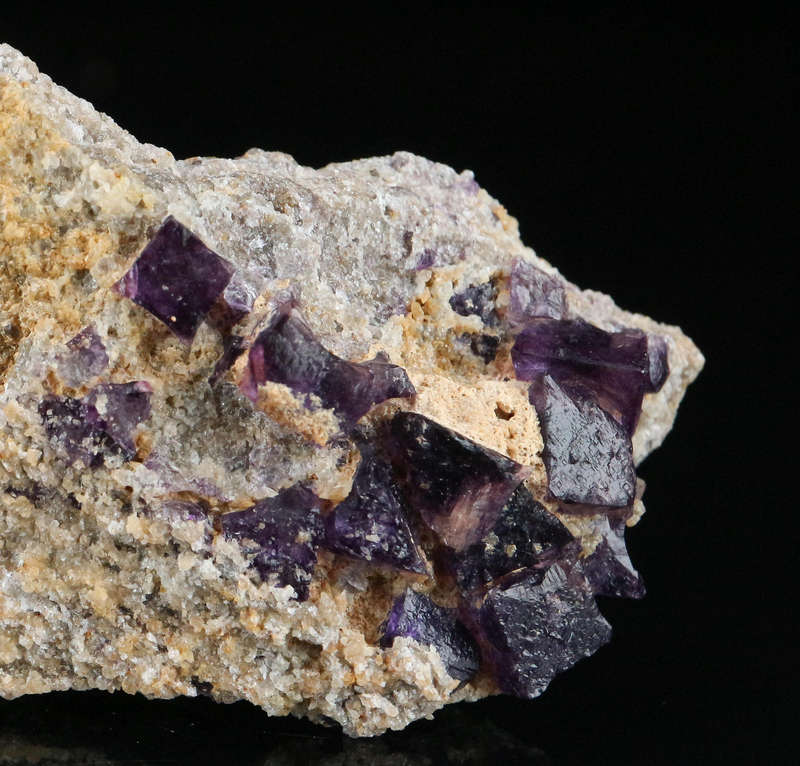Grape Jelly Fluorite on Matrix, Damaraland, Palmwag, Erongo, Namibia