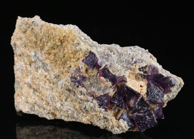 Grape Jelly Fluorite on Matrix, Damaraland, Palmwag, Erongo, Namibia