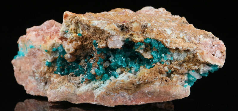 Dioptase on Matrix, Kaokoveld Region, Namibia
