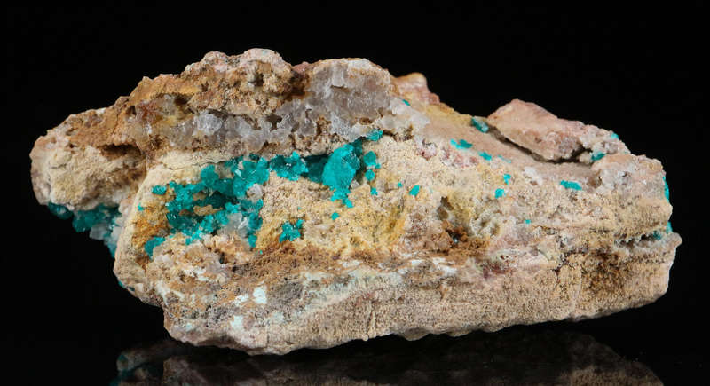 Dioptase on Matrix, Kaokoveld Region, Namibia
