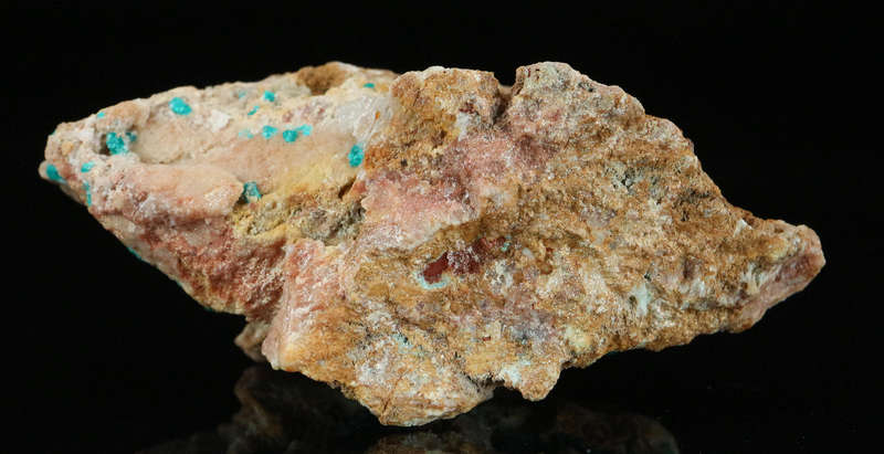 Dioptase on Matrix, Kaokoveld Region, Namibia