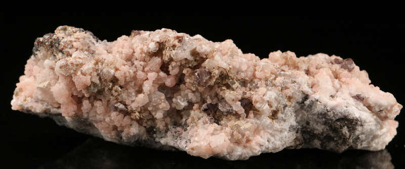 Rhodochrosite and Calcite Cluster, N'Chwaning II, Northern Cape, South Africa