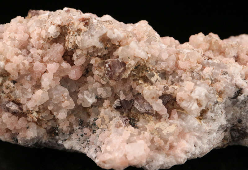 Rhodochrosite and Calcite Cluster, N'Chwaning II, Northern Cape, South Africa
